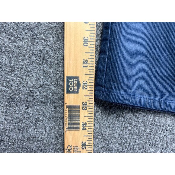 Peter Millar Mens Corduroy Pants 36x33 Blue Classic Fit Soft Cotton Blend Comfor - Picture 7 of 8